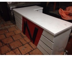 Thanh Lý Bàn Lễ Tân Góc 2m1 x 1m1 Cũ Giá Rẻ